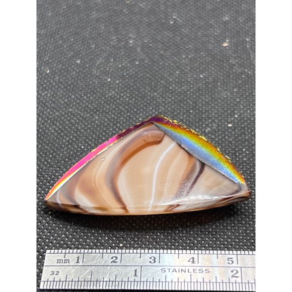 Multi Color Czech 1950's Futuristic Glass Brooch Brusel Style - Picture 4 of 8